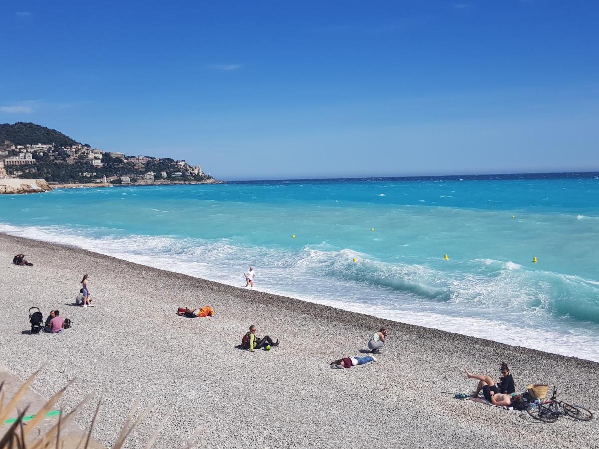 Parvis De La Mer, 50M De La Plage Nizza Exterior foto